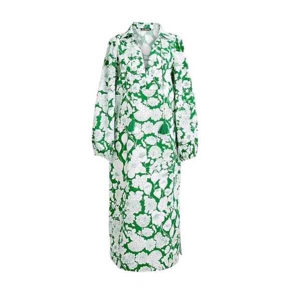 J.Crew V-neck tunic dress in Kelly floral cotton poplin - Picture 1 of 7